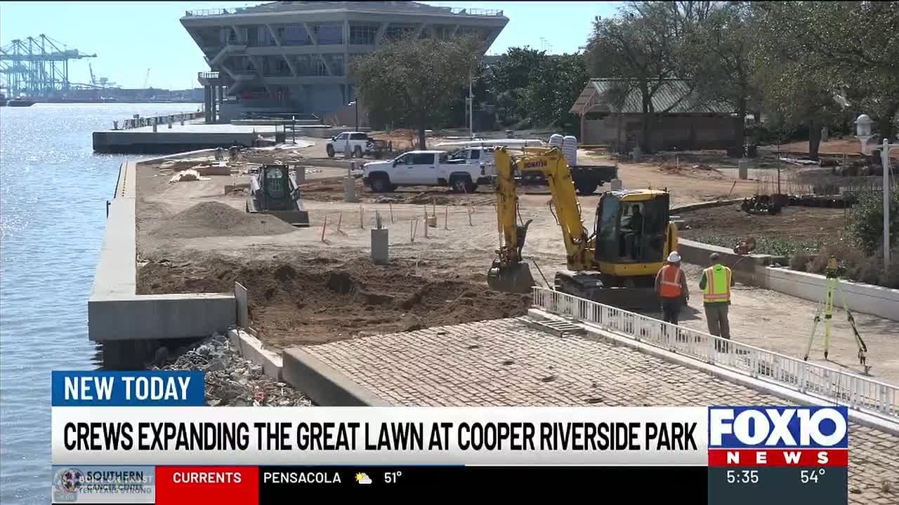 Cooper Riverside Park renovation underway in downtown Mobile