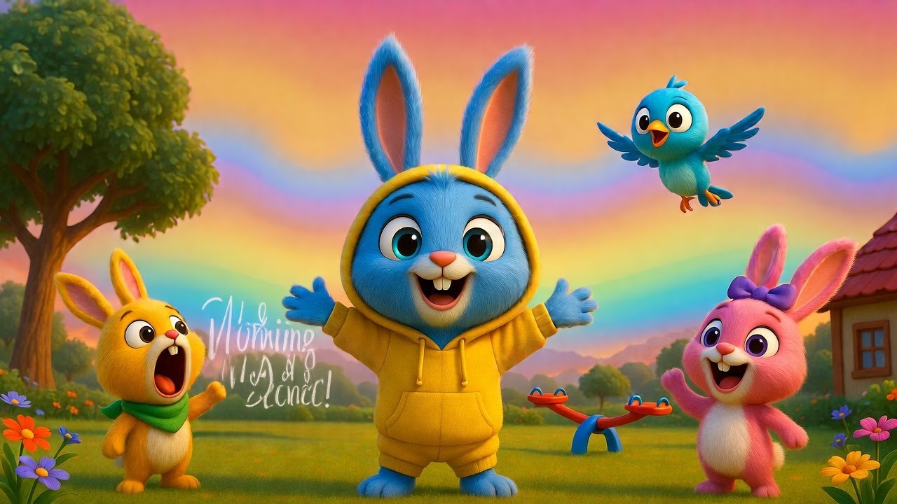 🌈 Jump & Dance Song for Kids | Colorful Cartoon Music #kidssongs #kidsmusic #kidsdance