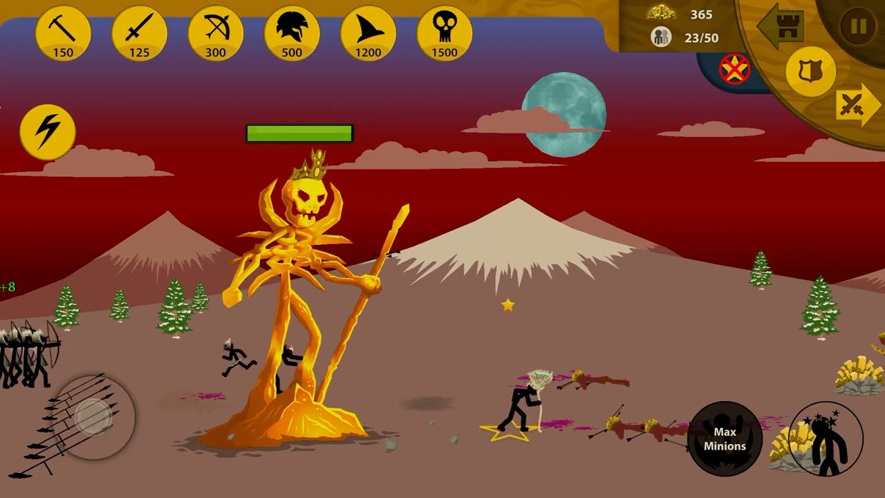 saya hampir kalah di babak ini tapi....Stick War Legacy