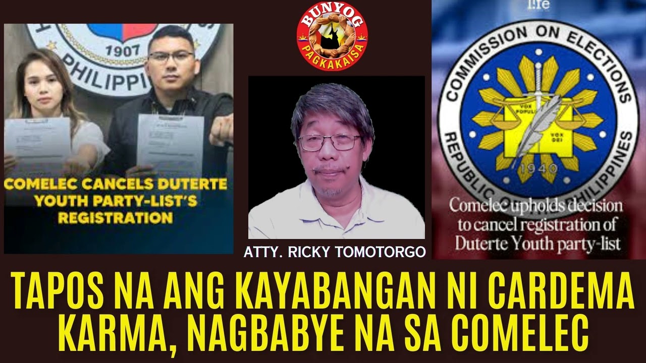 TAPOS NA ANG KAYABANGAN NI CARDEMA KARMA, NAGBABYE NA SA COMELEC
