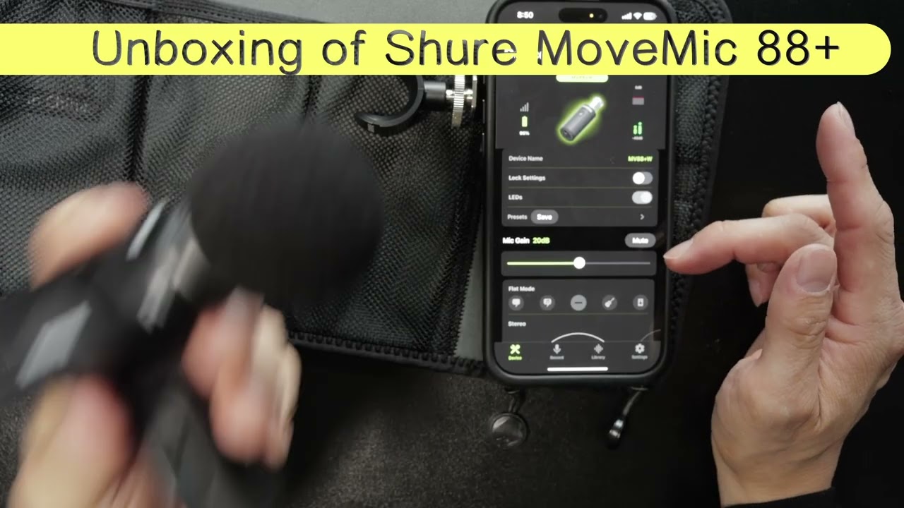 Shure MoveMic 88+  - Unboxing