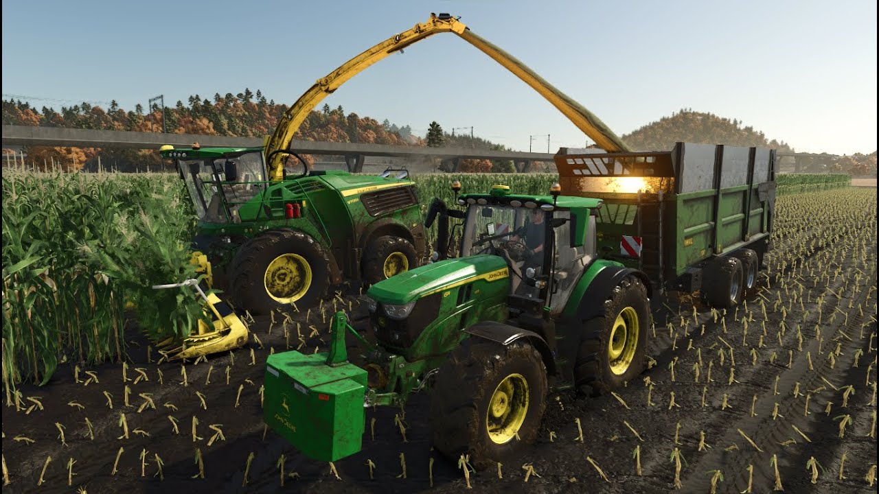 kiszonka w błocie na 2x jihn deere #99 hutan pantai #farmingsimulator25 #fs25