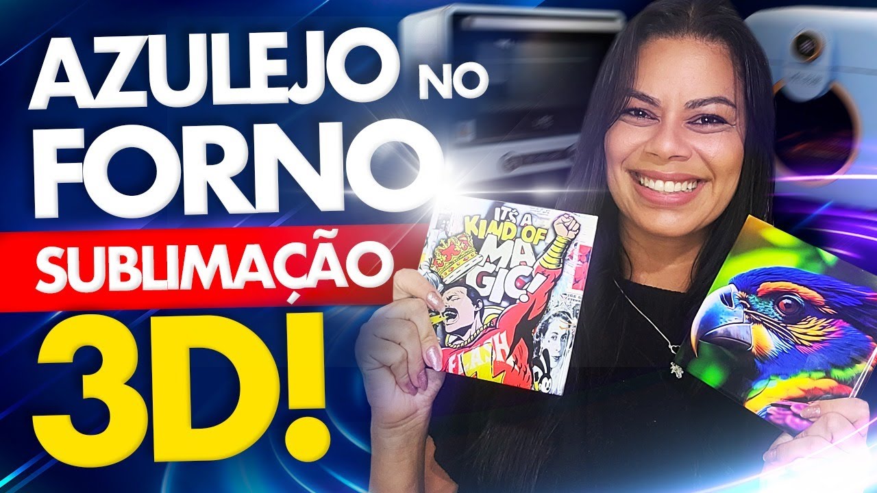Sublimação de Azulejo no Forno 3D!