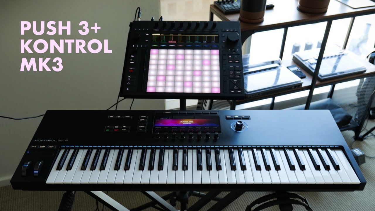 Push 3 + Kontrol MK3 is Futuristic