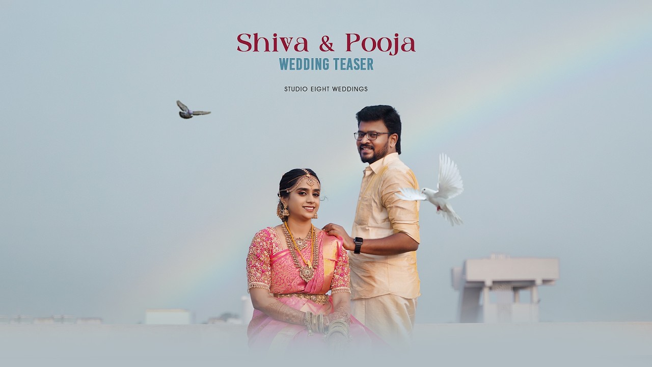Shiva & Pooja Cinematic Wedding Teaser💑| Thiruparangundram🛕 Wedding | Studio Eight🎥 #templewedding