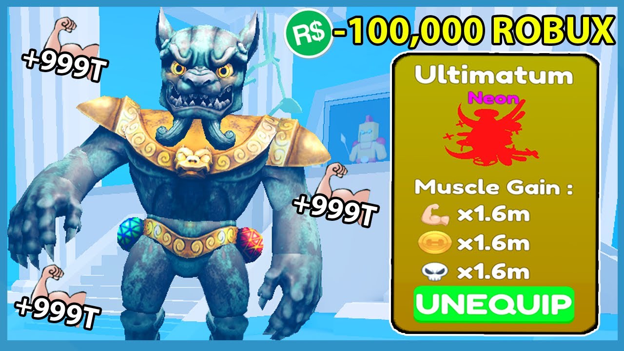 Я потратил 100 000 ROBUX, чтобы получить лучшего питомца в Roblox Lifting Titans Simulator (RIP W...