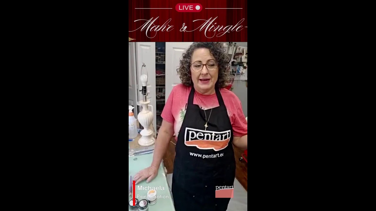 Live in The Studio With Pentart:  Join Michaela for a Tutorial on How to Use the Fineline Crackle.