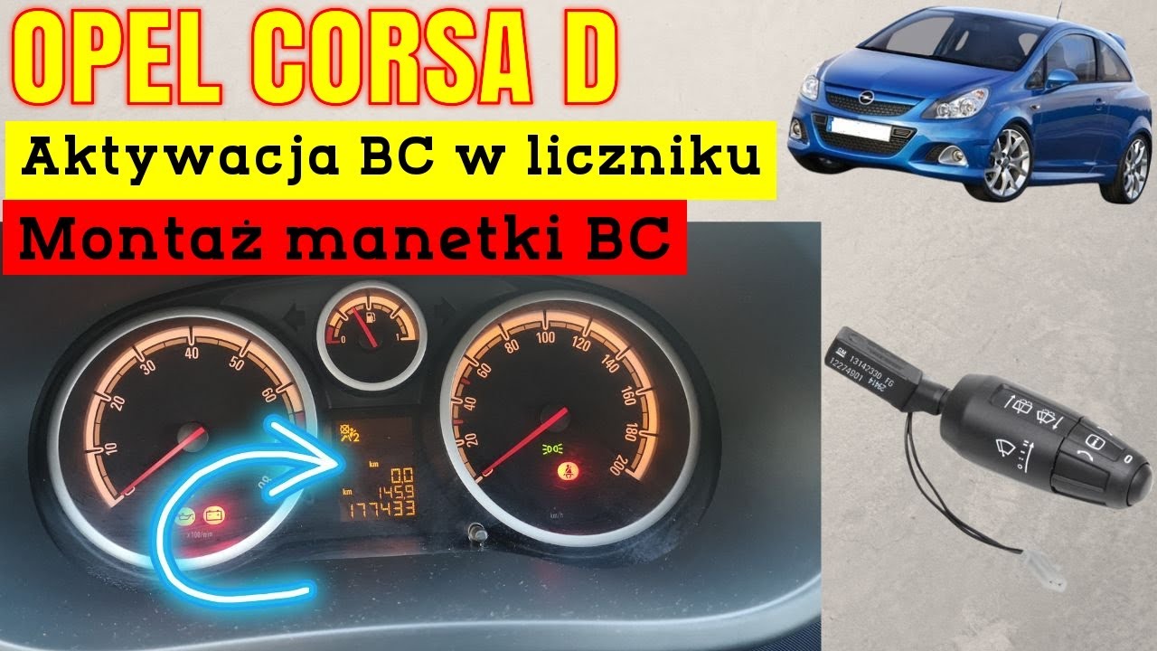Aktywacja BC Corsa D w liczniku