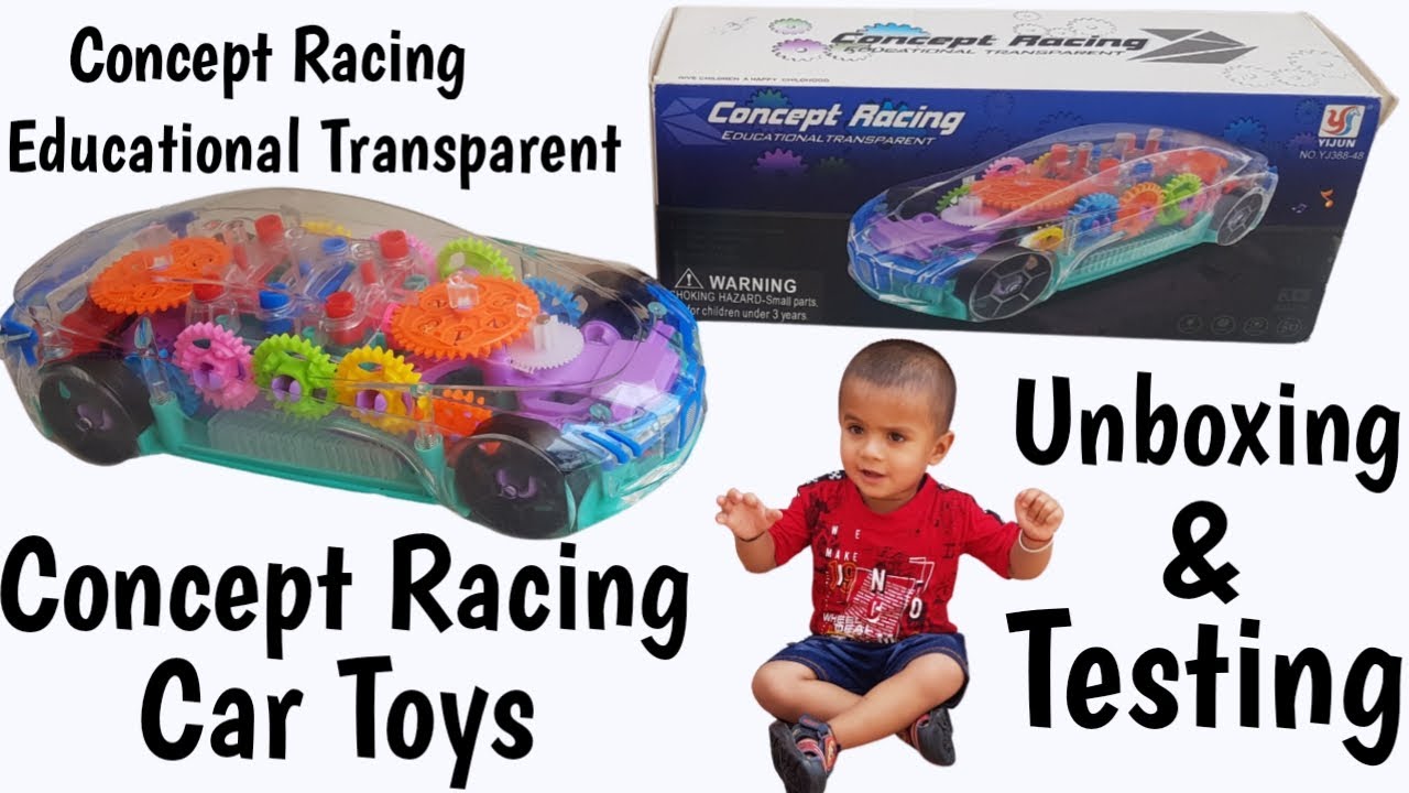 Concept Racing Educational Transparent | Concept Racing Car Toys | Unboxing & Testing
