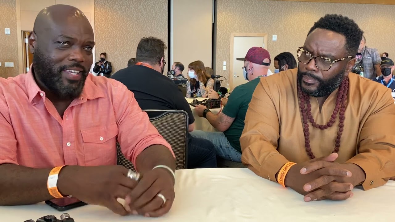 The Orville's Peter Macon (‘Lt. Commander Bortus’) and Chad L. Coleman (‘Klyden’).