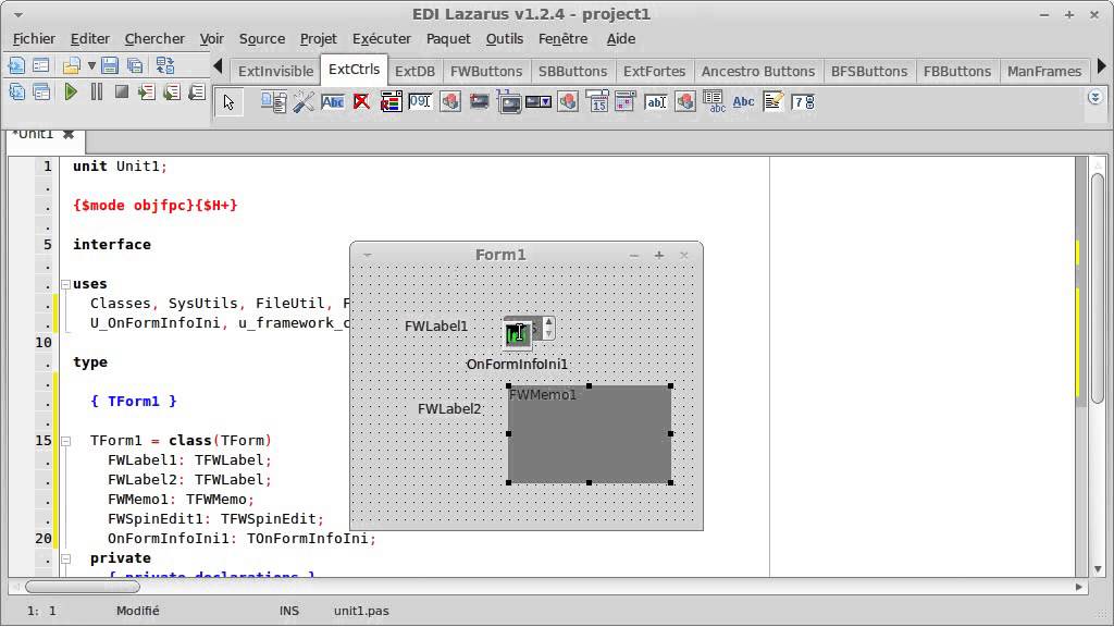 OnFormInfoIni by Extended, a Lazarus Free&nbsp;Pascal Package
