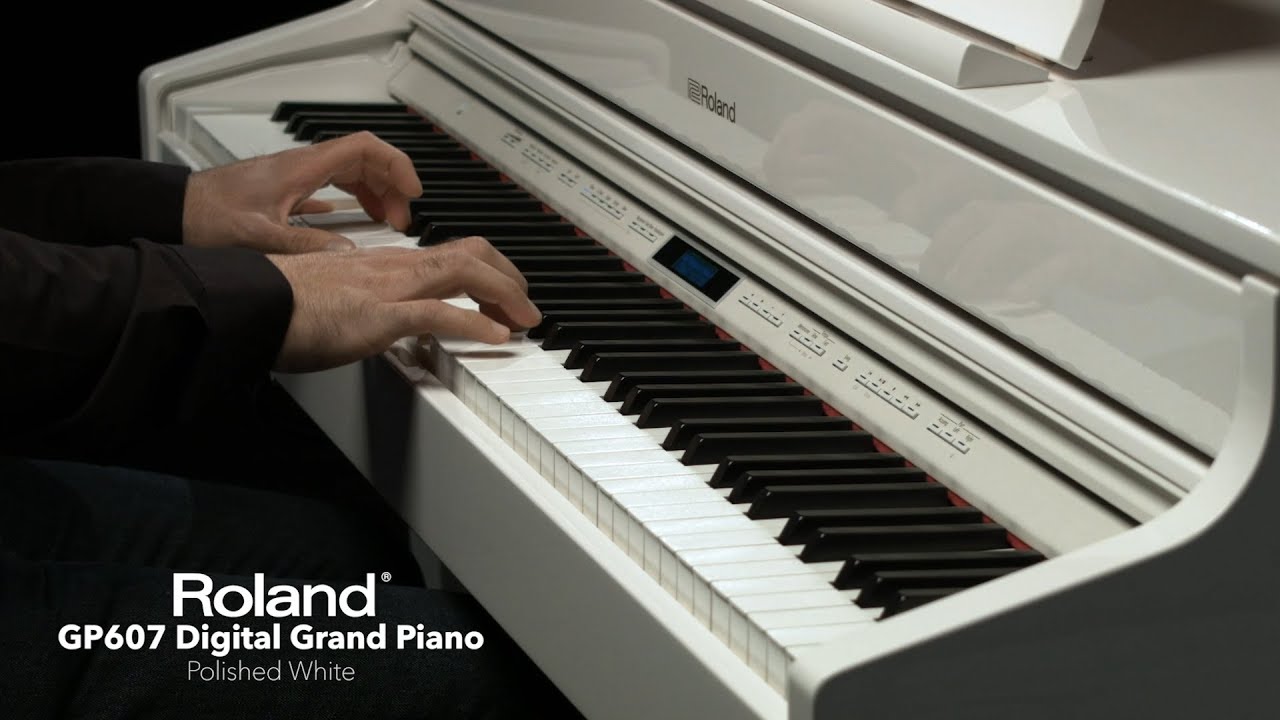 Roland GP607 Digital Grand Piano, Polished White | Gear4music demo
