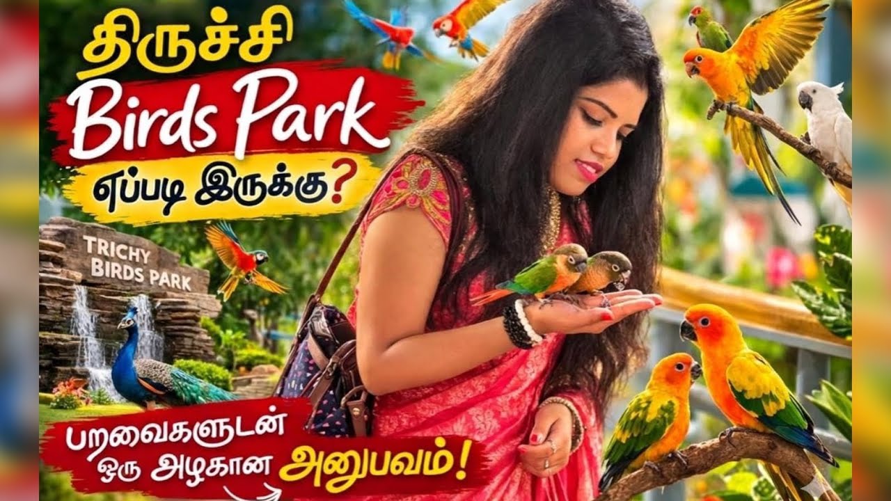 200rs  தரமான new tourist place in trichy I trichy birds park I tamil vlogI திருச்சி பறவைகள் பூங்கா 