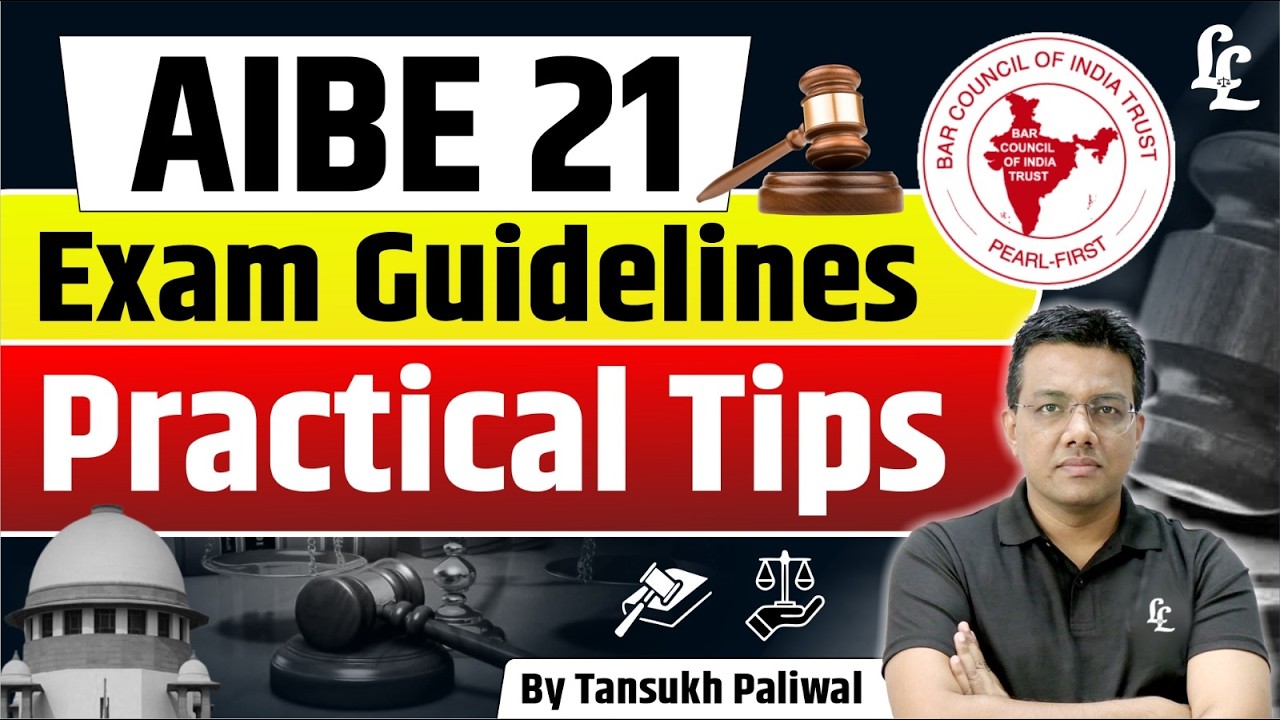 AIBE Exam Guidelines & Practical Tips | Tansukh Paliwal | Linking Laws