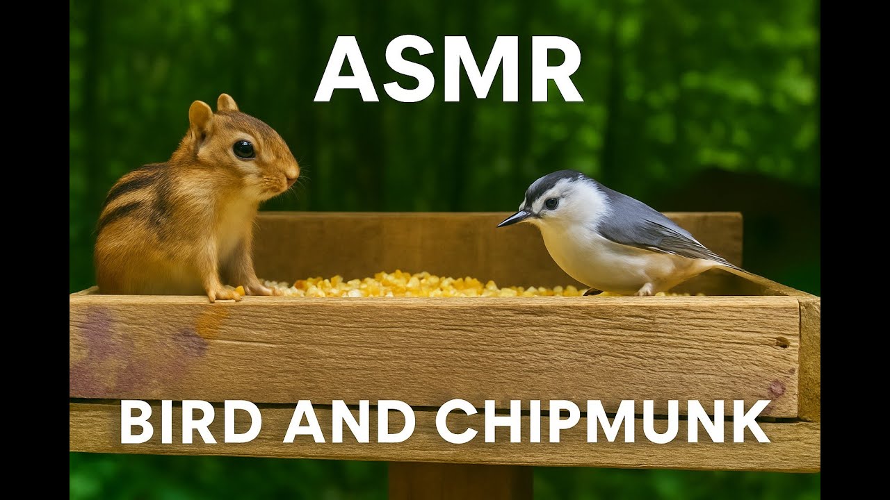Nature's Calm: Birds, Chipmunk & Breeze | Backyard Relaxation