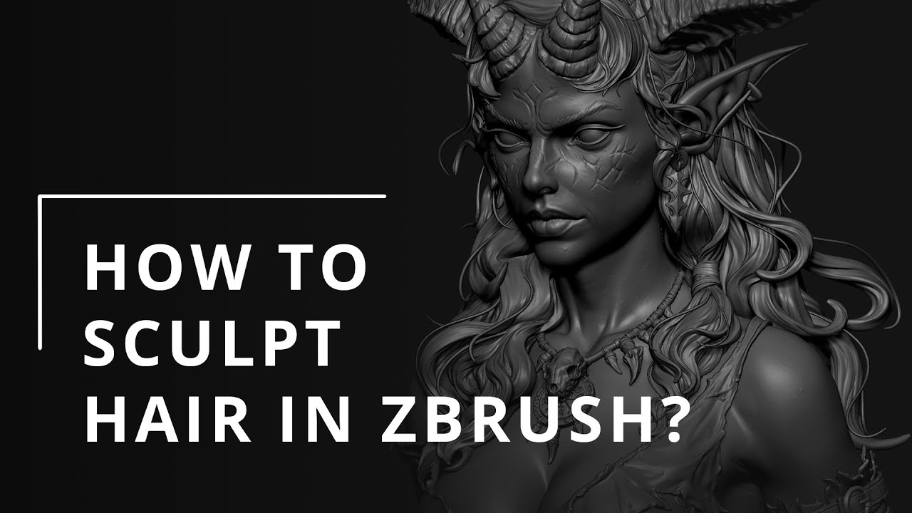 How to sculpt hair in ZBrush? | Tutorial