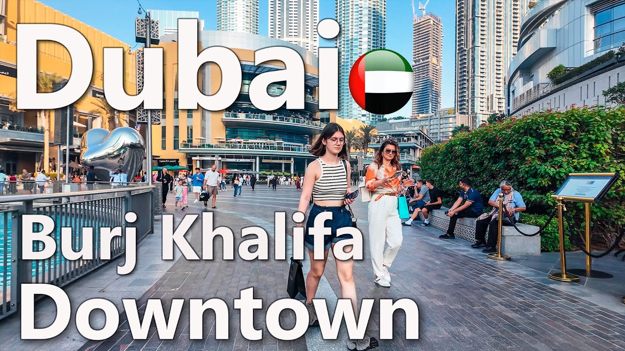 Dubai Burj Khalifa Downtown Walking Tour 4K🇦🇪