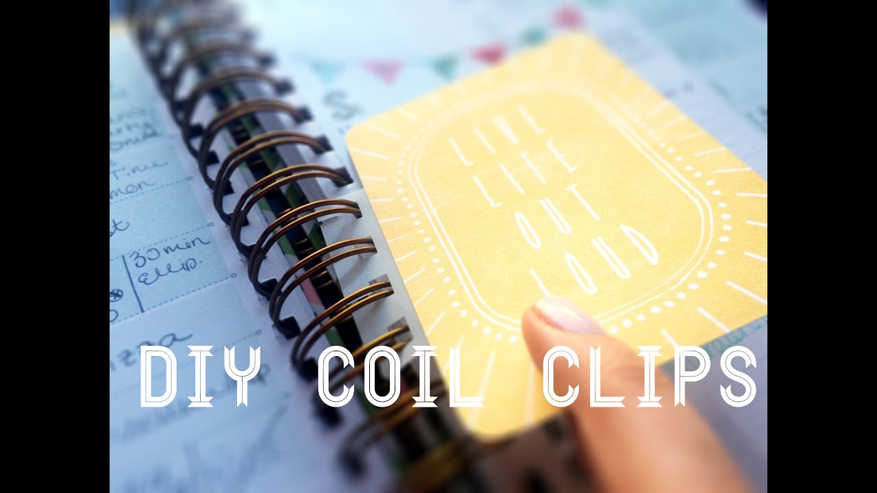 DIY Coil Clips || For Your Spiral-Bound Planner