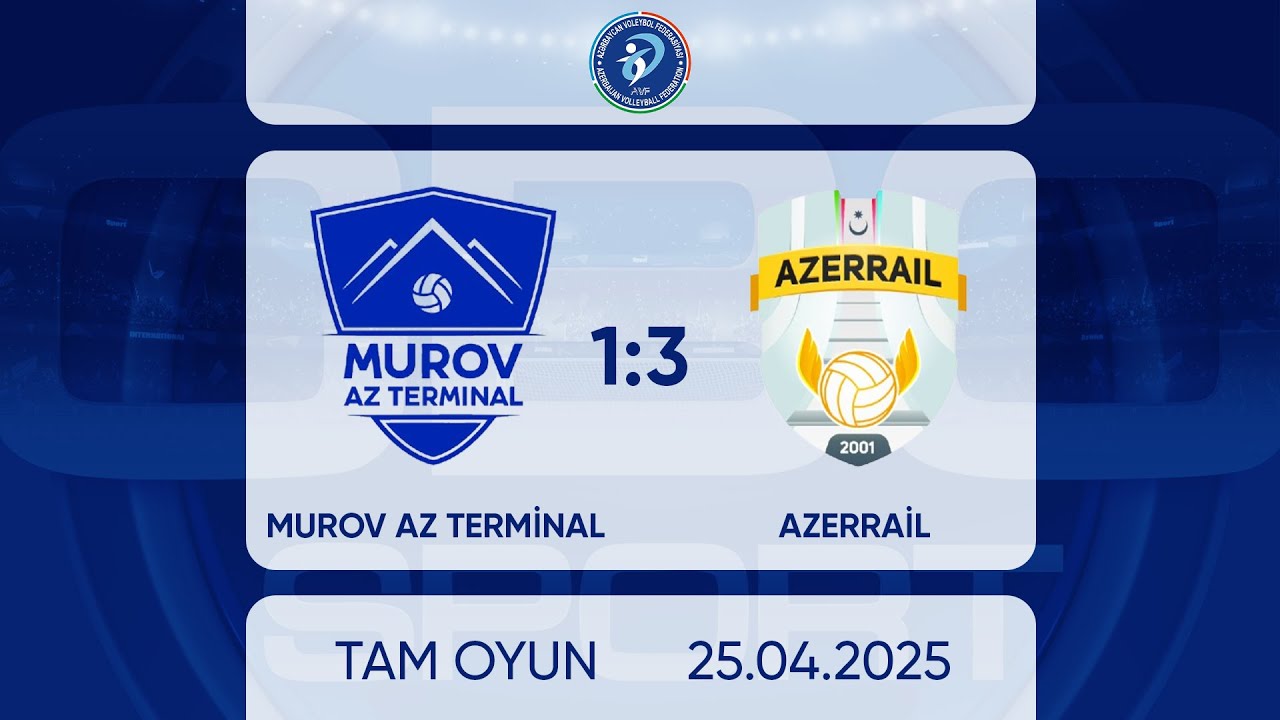 Murov Az Terminal 1:3 AZERRAIL | Azərbaycan Çempionatı, 2-ci final. Yüksək liqa, kişilər | TAM OYUN