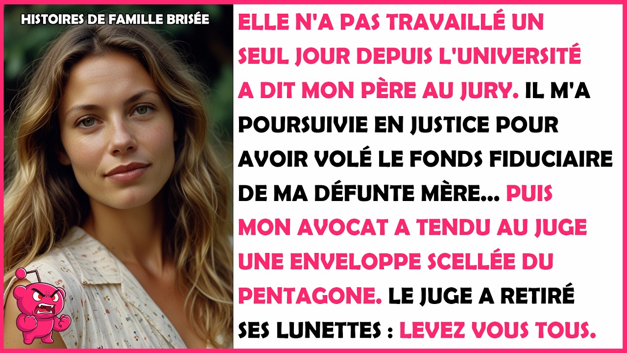 Lorsque mon père a dit au jury que je volais ma mère défunte il n'avait aucune idée de qui était...