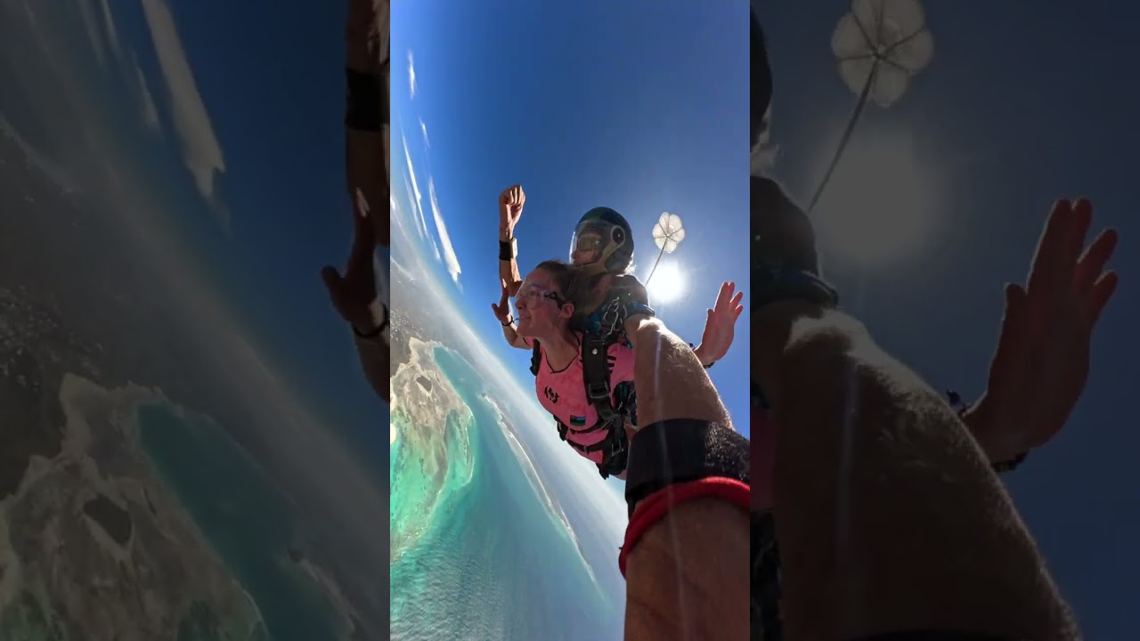 Brianna skydiving in Zanzibar for her 18th bday! 