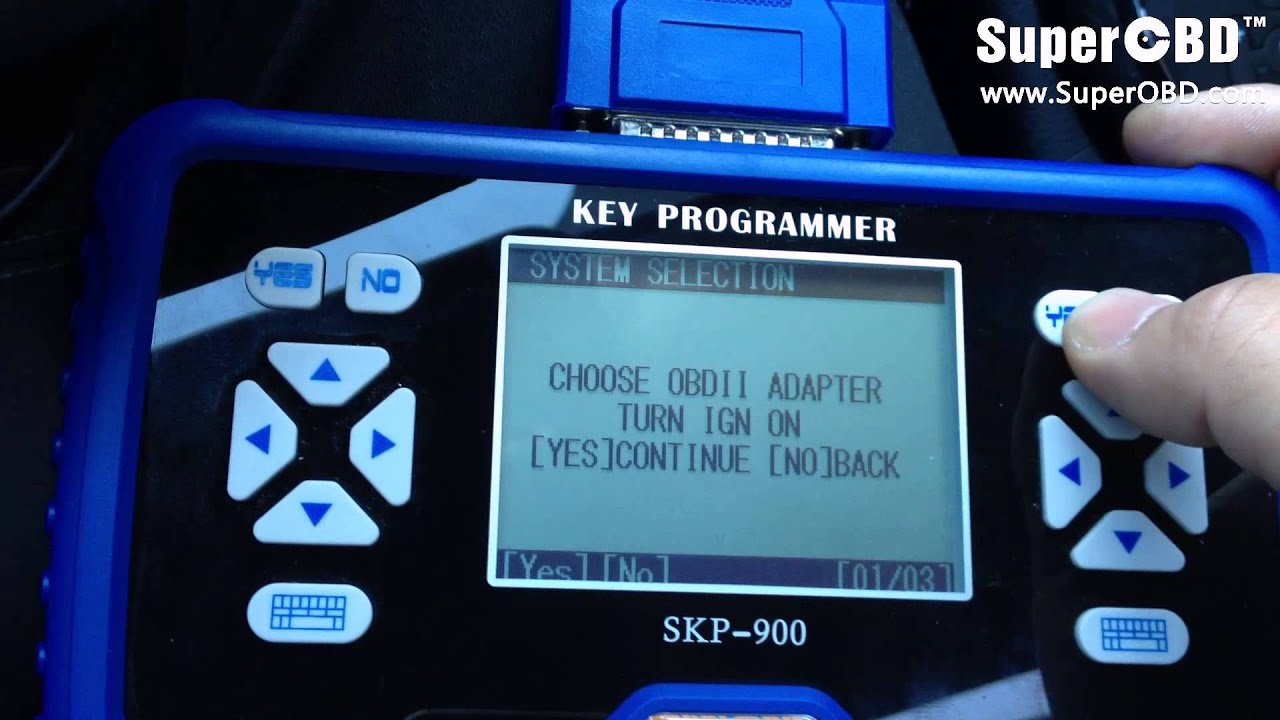 Program a KIA smart key by using SKP-900 key programmer