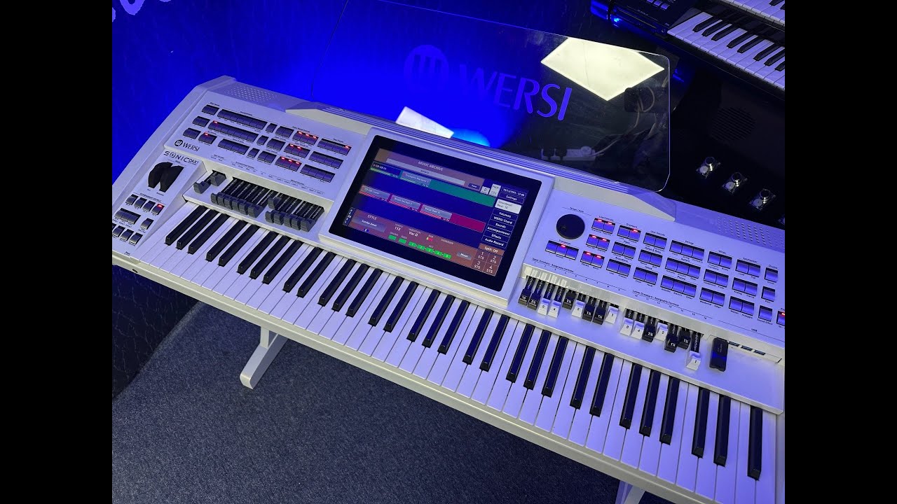 Выставка органов и клавишных Allens Music 2025 — клавиатура Wersi OAX1