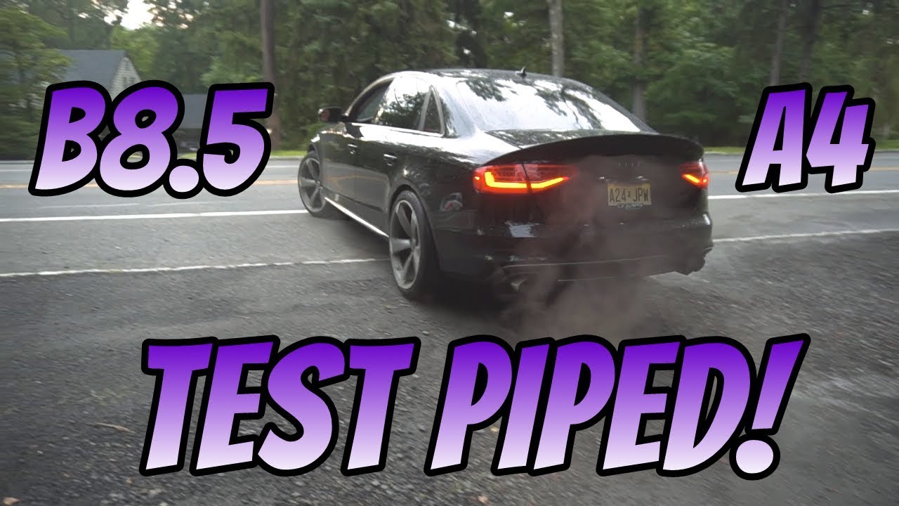 AUDI B8/B8.5 A4 TEST PIPE INSTALL WITH REVS!