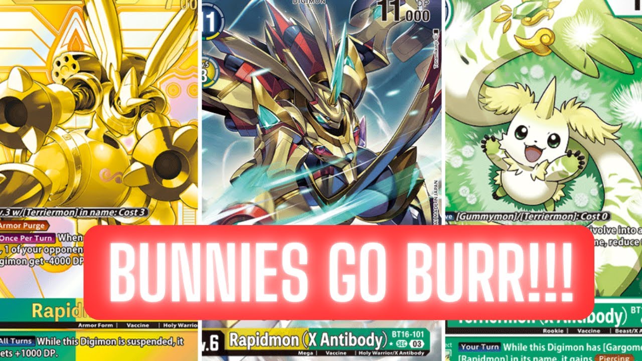 BT16 RAPIDMON X-ANTIBODY DECK PROFILE! | Digimon TCG | Ft. Luis Galindo