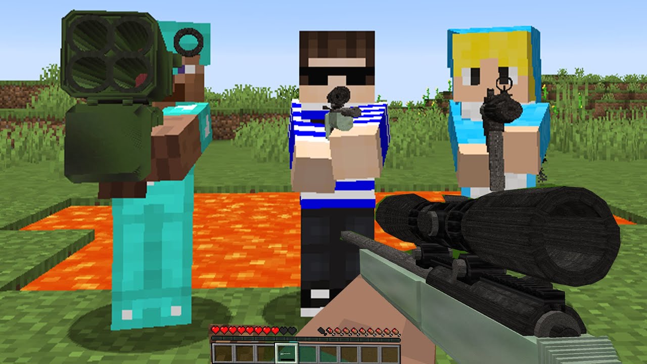 2 ŁOWC&Oacute;W VS FAIROUT ALE MAMY BRONIE W MINECRAFCIE!!
