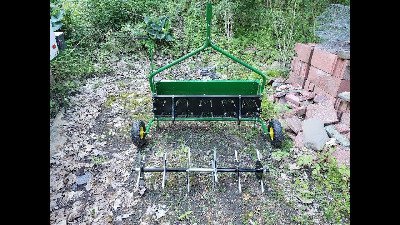 John Deere MT42C Thatcher/Aerator Combo. (LP39089)