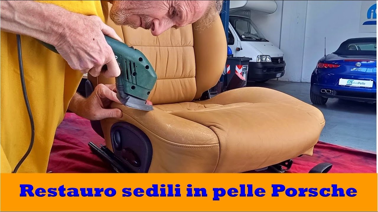 Riparazione sedili auto in pelle 🔥PORSCHE 996 CABRIO🔥
