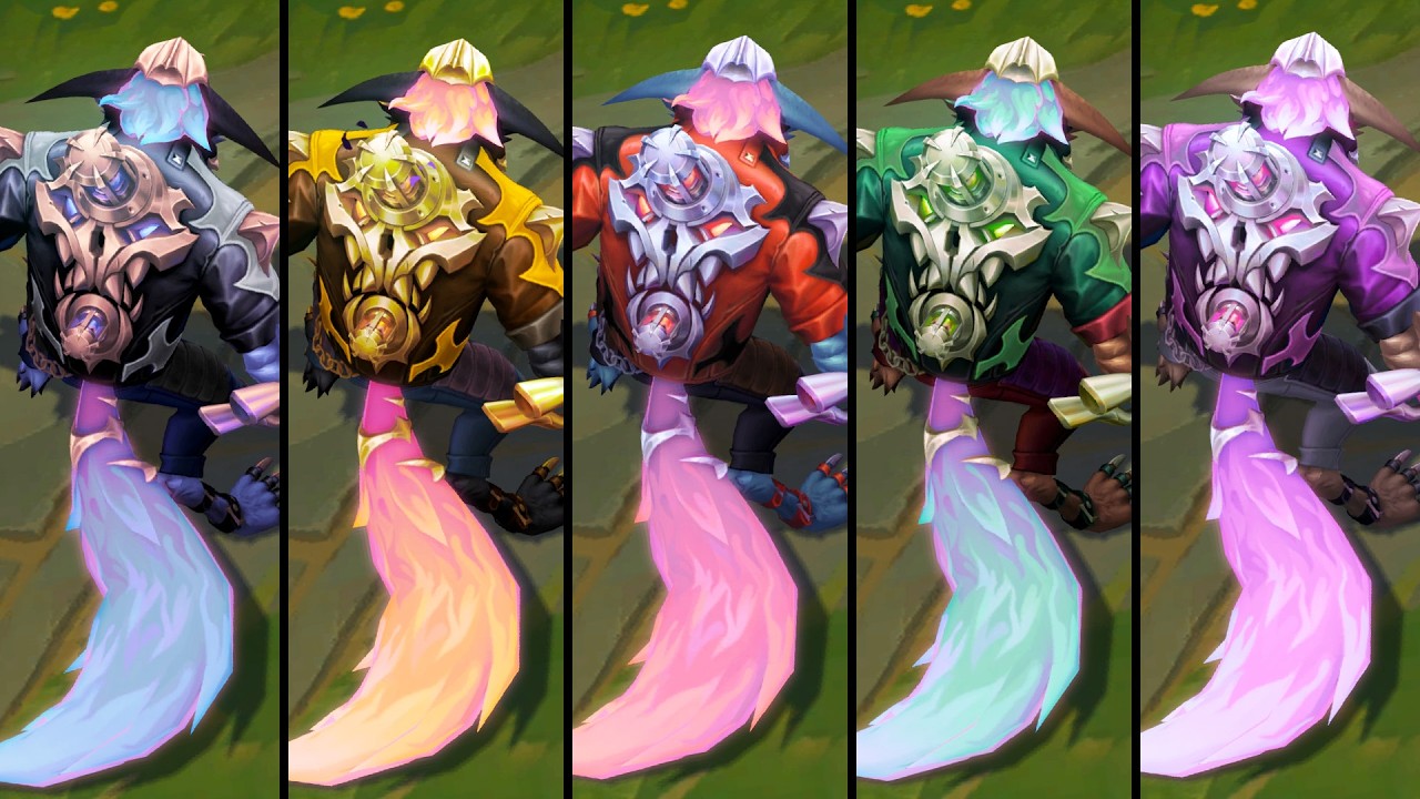 All Warhound Warwick Chromas (League of Legends)