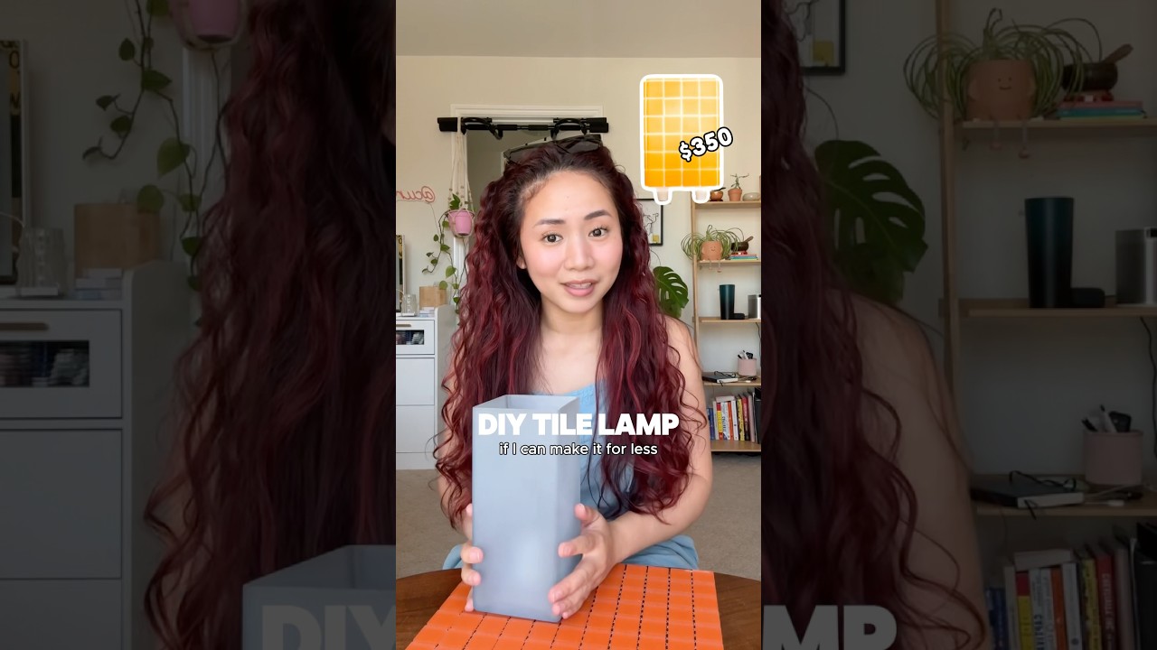 💡Ikea hack - DIY Tile Lamp #diy #lamp #ikeahack