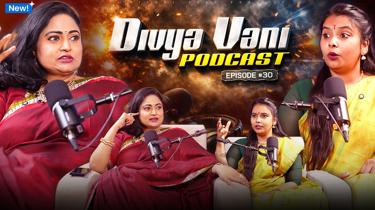 Actress Divya Vani Exclusive Podcast 🎙️ Tollywood to Politics Journey – Part 1 | Visualtalkspodcast