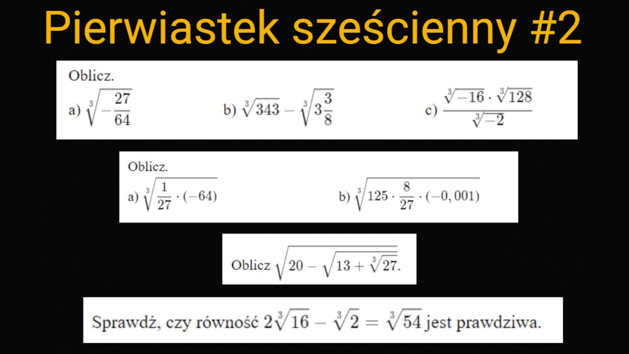 Pierwiastek sześcienny #2