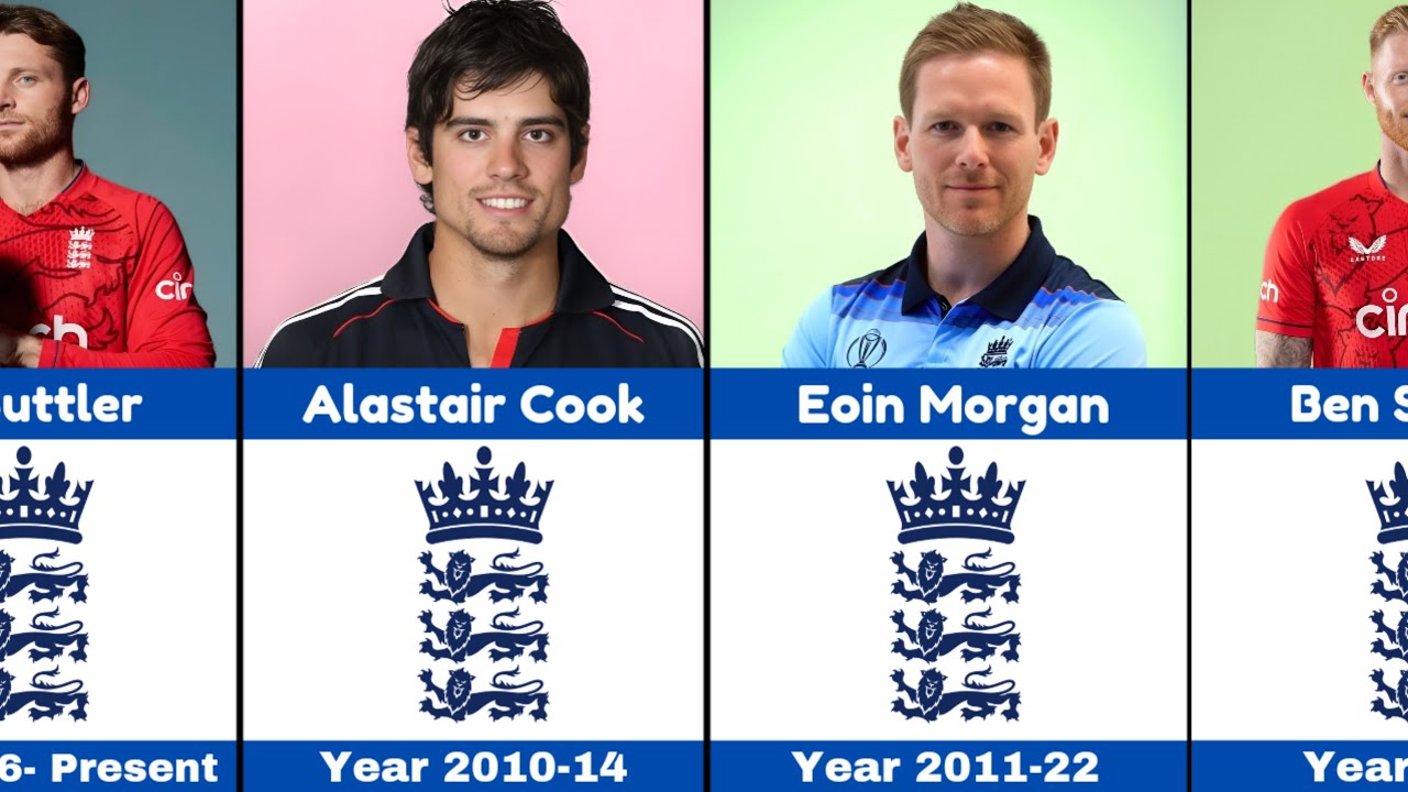 List Of England National ODIs Cricket Team Captain 1971-2025 || Buttler, Kevin Pietersen And Morgan