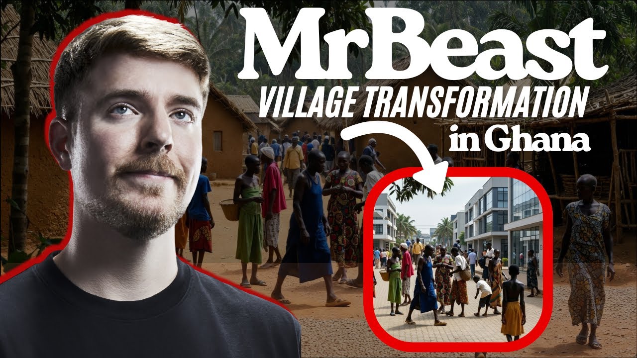 MrBeast вместе с Воде Майей преобразует деревню в Гане | Ghana Trends Media