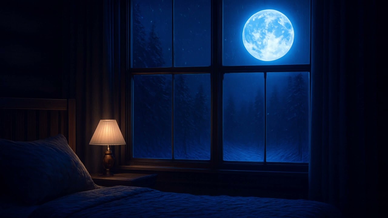 Dreamy Winter night sleep