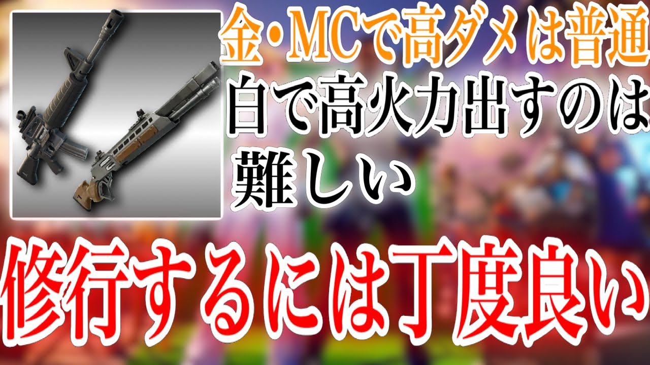 紫•金•MC武器を使って高火力出るのは当たり前、白で高火力を出すにはAIM力がより求めらめるで修行にはもってこい