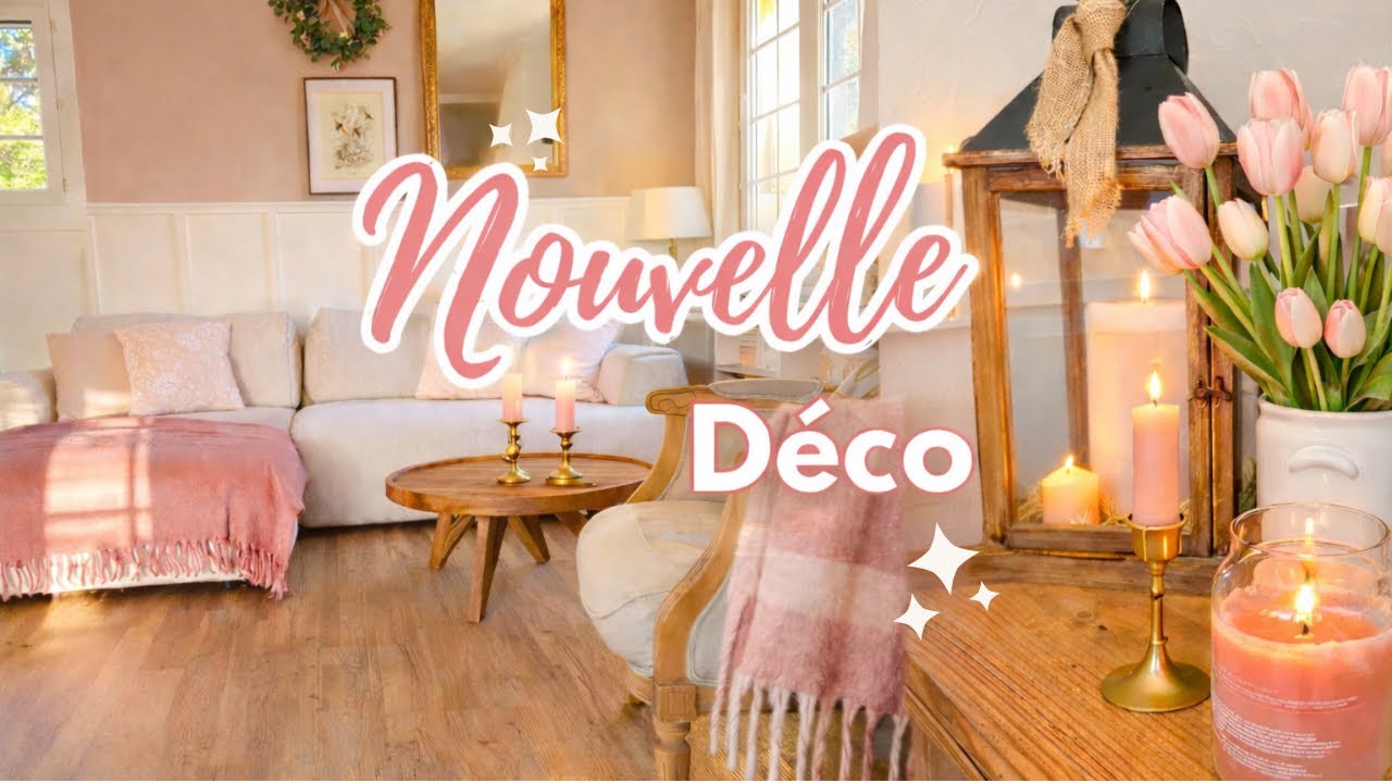 Et si le rose était une couleur neutre? Changement de Déco dans le salon