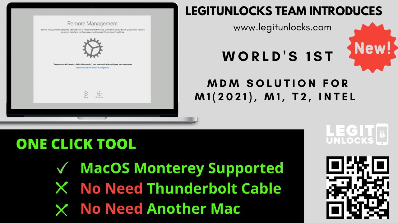 [NEW] MAC MDM BYPASS M1 Max Supported With LPRO MDM v1.3 Solution - INSTANT BYPASS MDM/DEP