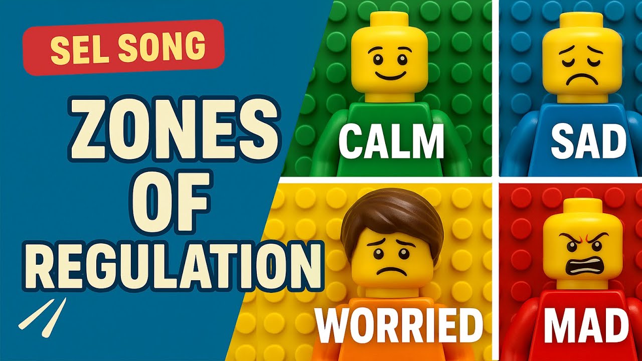 Zones of Regulation Song for Kids &ndash; Lego-Themed SEL Classroom Video