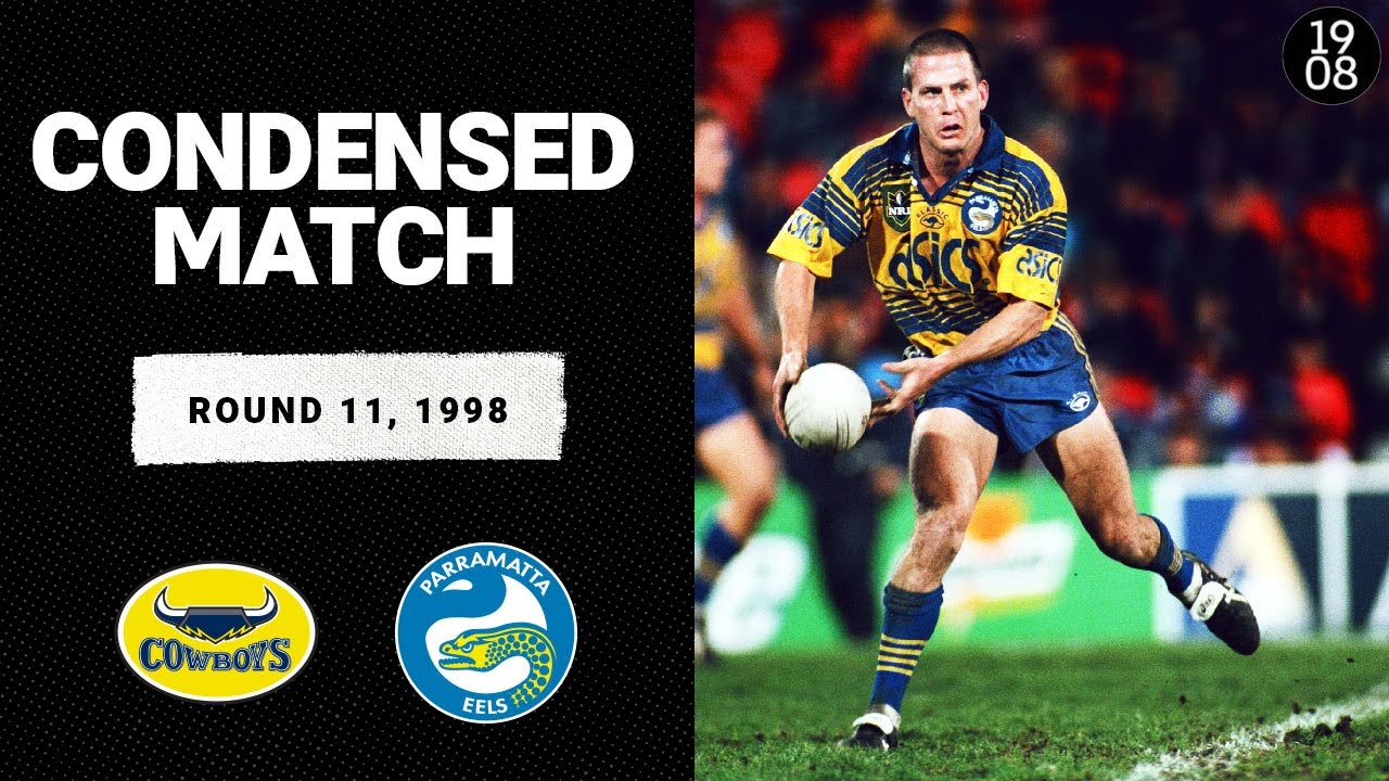 North Queensland Cowboys vs. Parramatta Eels | Round 11, 1998 | Condensed Match | NRL