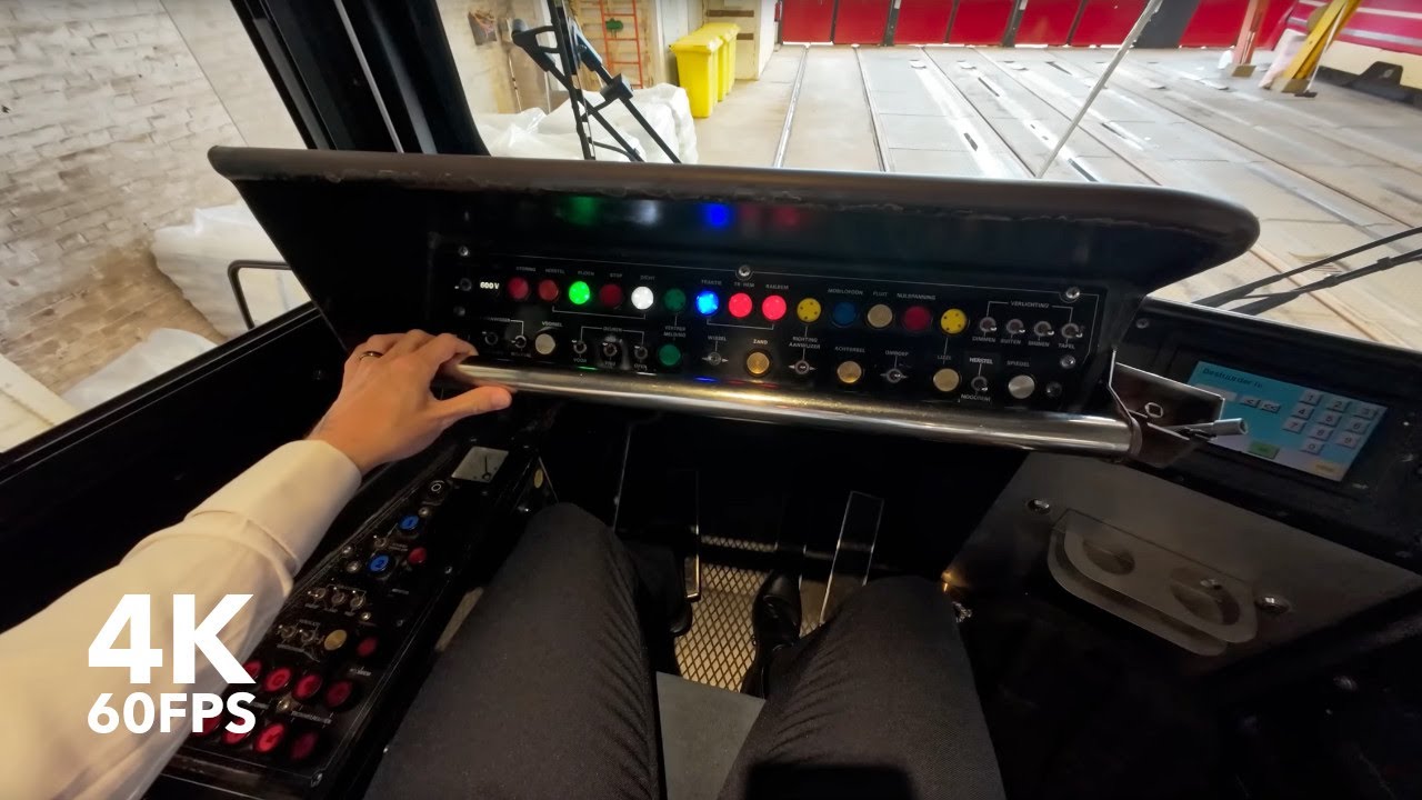 Driving a GTL tram from the depot to Voorburg | 🚊 4K Tram Cabview | 🇳🇱 The Hague | BN GTL8