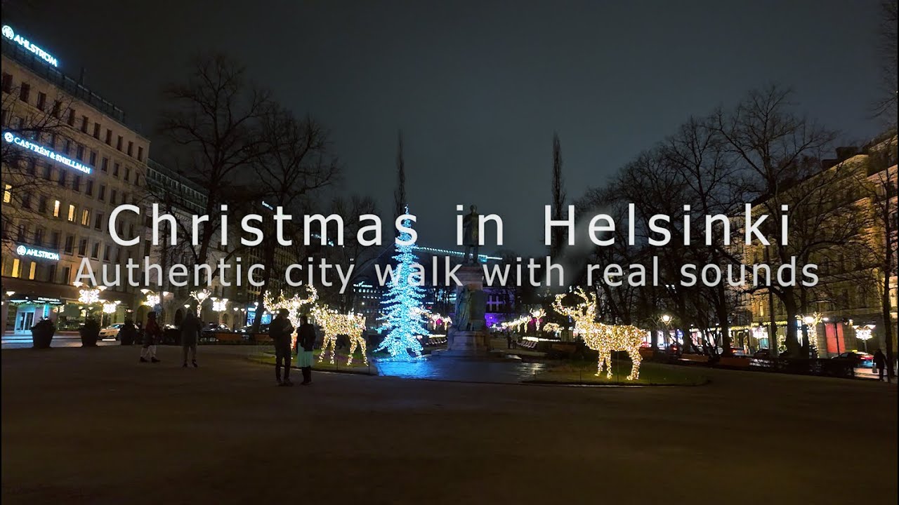 Magical Helsinki Christmas Walk 2026 | 4K ASMR Night City Walk