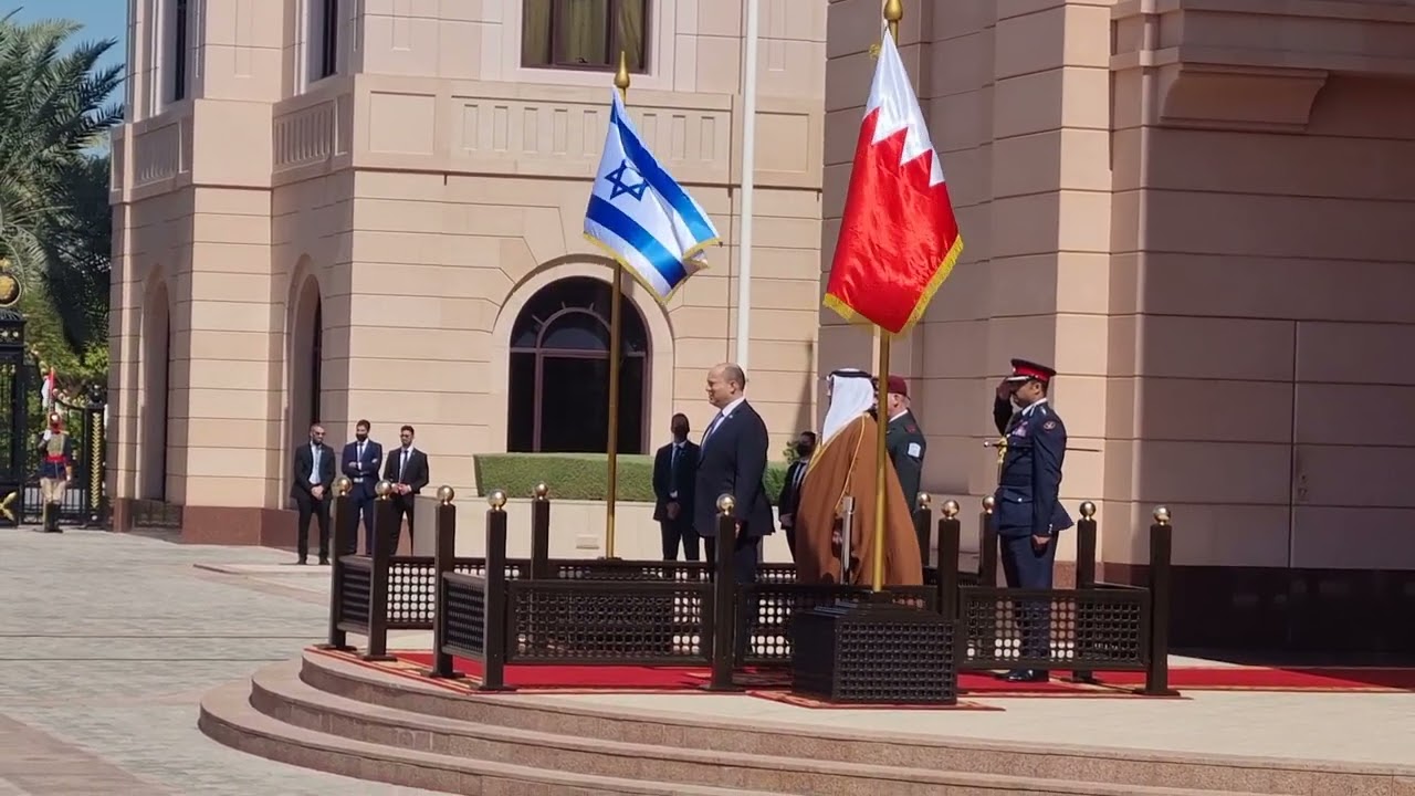 Historic: Israeli anthem at a royal palace in Bahrain