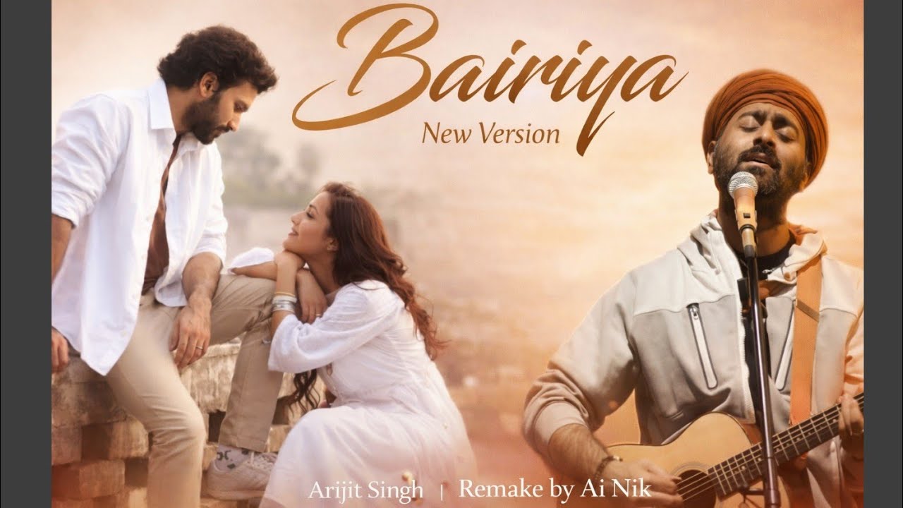 Arijit Singh- Bairiya(audio).  remake in new version | Amitabh B, Gurfateh ,Angira,Navjit B | AI Nik