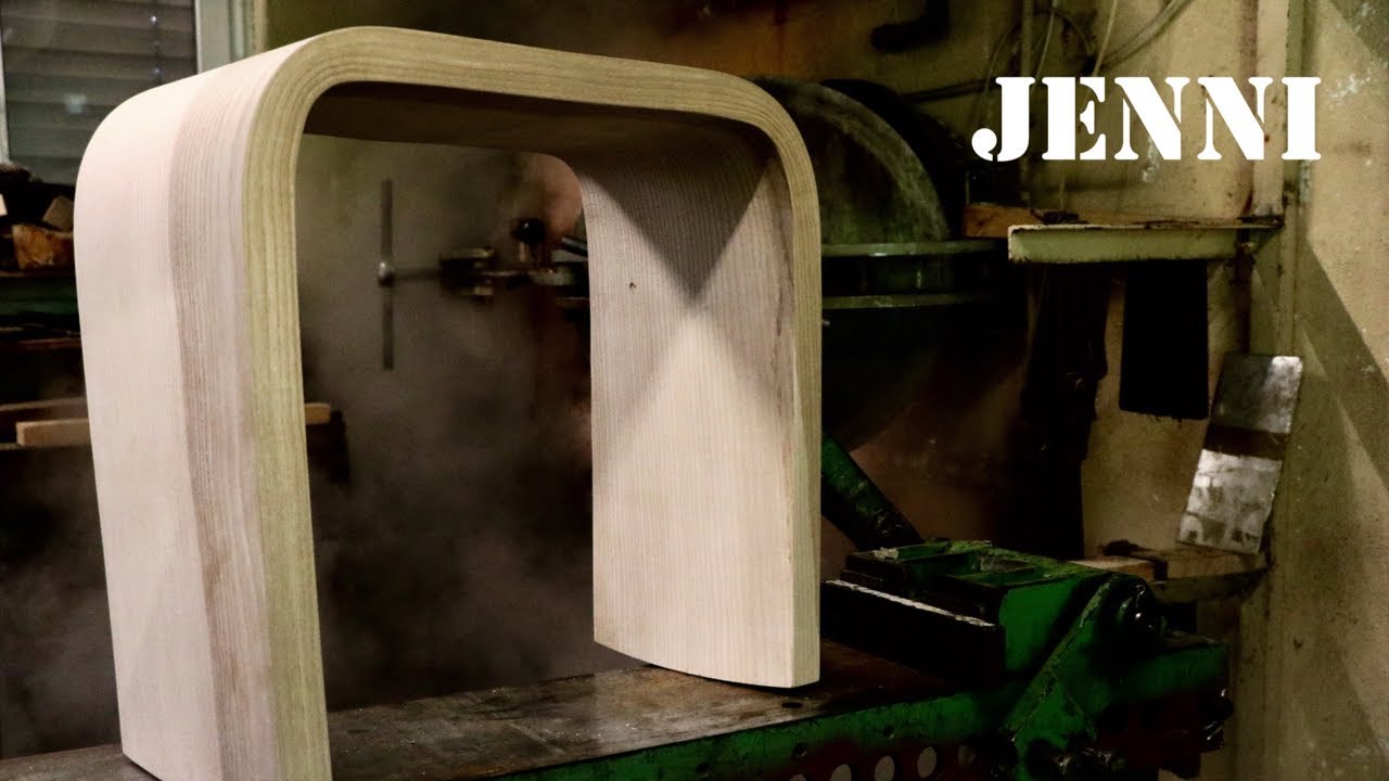extreme steam bending wood chair