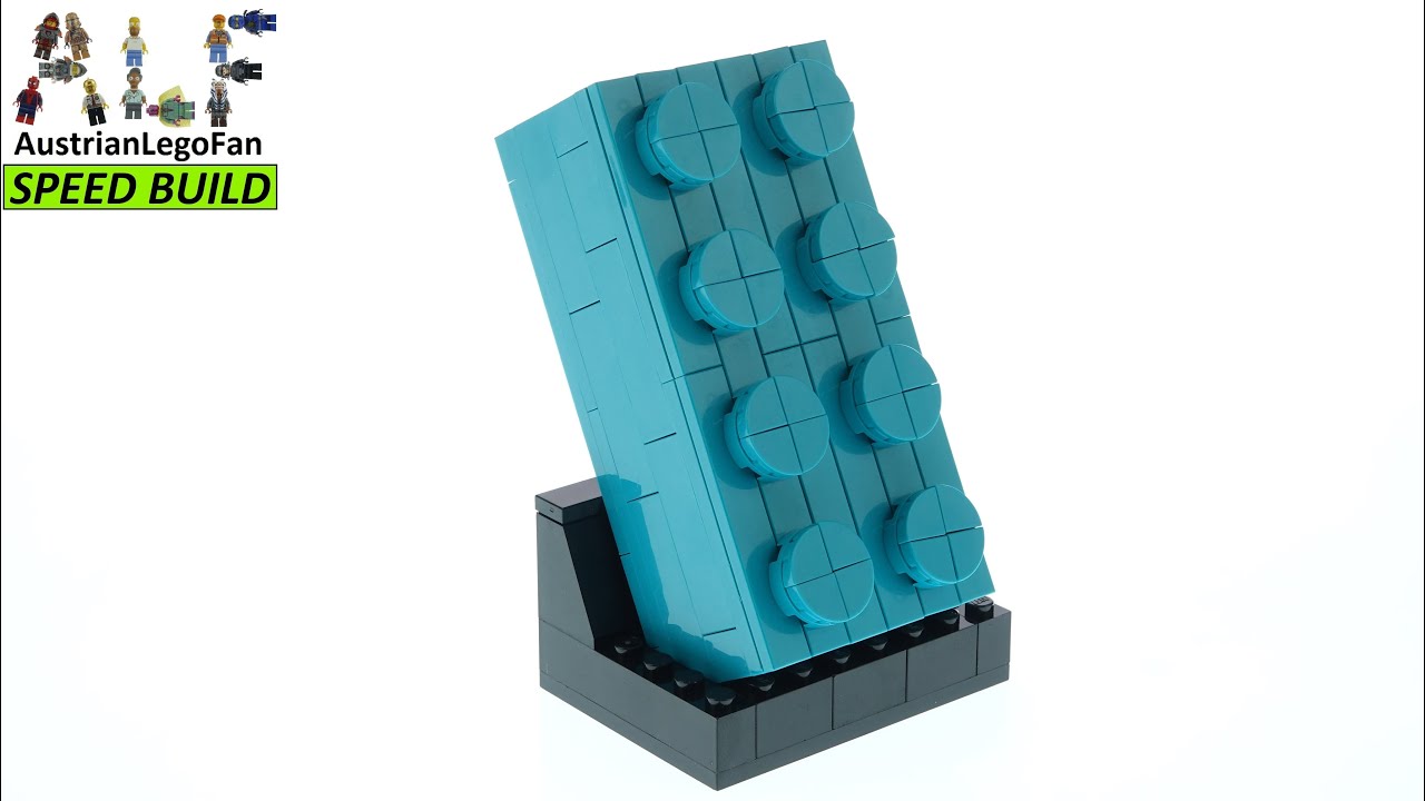 LEGO Buildable 2x4 Teal Brick - LEGO 6346102 Speed Build